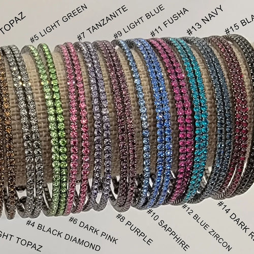 Dark Metal Stackable Bracelet - Assorted Colors