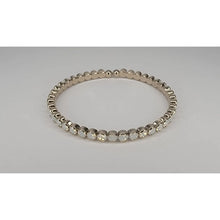 Rhinestone opal gold metal bracelet