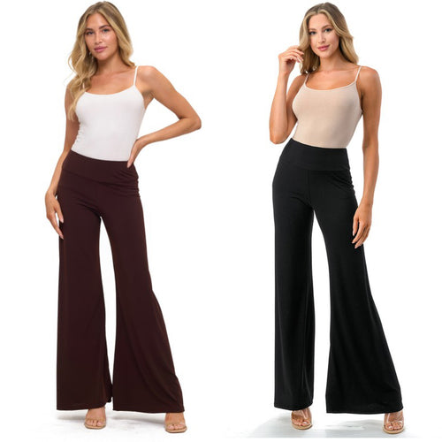 Ariella Palazzo Pants - Black or Brown