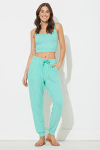 Ocean Drive Tropical Green Hacci Jogger