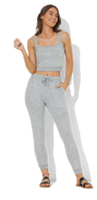Ocean Drive Heather Grey Hacci Jogger