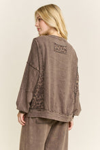 Mineral Washed Cheetah Zipper Bomber Fall Jacket - Ashed Oak Or Ashed Black