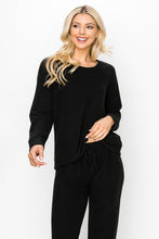 BRUSHED SOFT HACCI  L/S CREW RAGLAN - ASSORTED COLORS