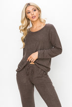 BRUSHED SOFT HACCI  L/S CREW RAGLAN - ASSORTED COLORS