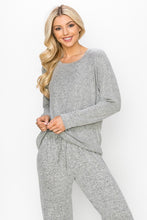BRUSHED SOFT HACCI  L/S CREW RAGLAN - ASSORTED COLORS