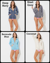Ocean Drive  New Burnout Zip Up Hoodie - Assorted Colors
