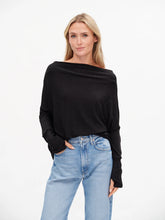 SIX FIFTY THE ANYWHERE TOP| LUREX OFF THE SHOULDER - BLACK OR SILVER