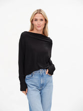 SIX FIFTY THE ANYWHERE TOP| LUREX OFF THE SHOULDER - BLACK OR SILVER
