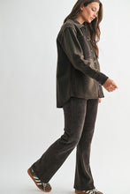 Terrain mix Corduroy & Fleece Shacket - Dark Olive or Fog