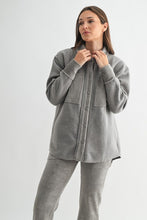 Terrain mix Corduroy & Fleece Shacket - Dark Olive or Fog