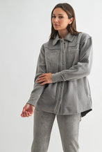 Terrain mix Corduroy & Fleece Shacket - Dark Olive or Fog