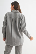 Terrain mix Corduroy & Fleece Shacket - Dark Olive or Fog