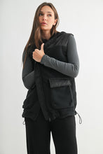 Alpine Fleece Zip Up Hooded Vest - Deep Navy (More Black IMO)