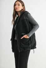 Alpine Fleece Zip Up Hooded Vest - Deep Navy (More Black IMO)