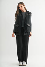 Alpine Fleece Zip Up Hooded Vest - Deep Navy (More Black IMO)