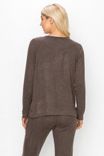 BRUSHED SOFT HACCI  L/S CREW RAGLAN - ASSORTED COLORS