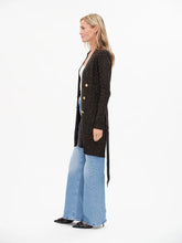 SIX FIFTY Samantha Lurex Front Tie Cardigan - Black