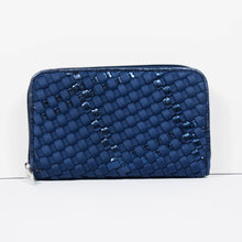 Neoprene Handwoven Wallet w/ Metallic Detailing - Assorted Colors
