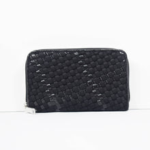 Neoprene Handwoven Wallet w/ Metallic Detailing - Assorted Colors
