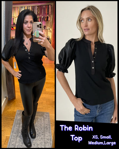 SIX FIFTY Robin Top - Black