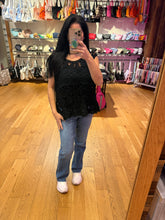 POL round neck sleeveless relaxed fit top in crochet - Rose Pink