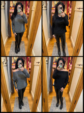 SIX FIFTY THE ANYWHERE TOP| LUREX OFF THE SHOULDER - BLACK OR SILVER