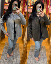 Terrain mix Corduroy & Fleece Shacket - Dark Olive or Fog