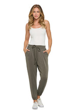 Ariella Drawstring Jogger With Pockets - Brown or Olive