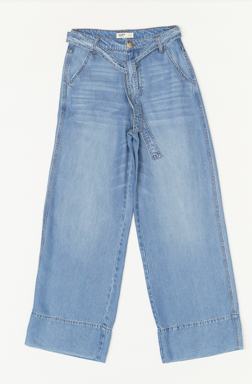 OAT NEW YORK BELTED HIGH RISE WIDE LEG
