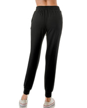 Ariella Jogger Pants With Pockets & Sequin Drawstring Detail - Black or Chocolate