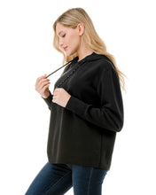 Ariella Hoodie W/ Sequin Detail - Black or Chocolate