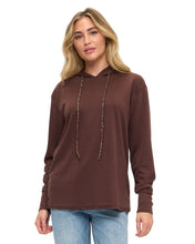 Ariella Hoodie W/ Sequin Detail - Black or Chocolate