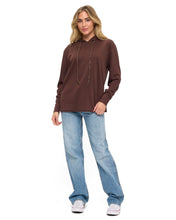 Ariella Hoodie W/ Sequin Detail - Black or Chocolate