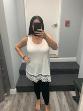 Plus Size Lace Trim Tunic Top Extender - Assorted Colors