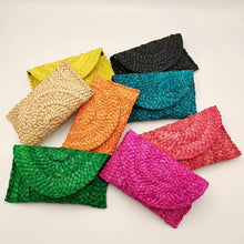 Handmade Woven Straw Clutch Rattan Bag