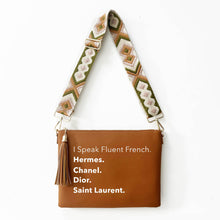 I Speak French Vegan Leather Clutch/ Crossbody - Assorted Colors