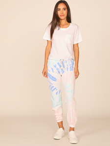 Ocean Drive Coastal Reef Tiedye Burnout Jogger