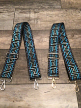 Abstract Adjustable Print Bag Straps - Silver or Gold Hardware