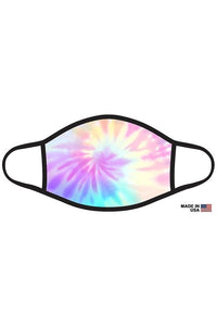 Pastel Rainbow Graphic Printed Face Mask Unisex Adult
