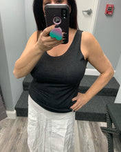Tank with beaded detail edge - Charcoal, Grey or Pink