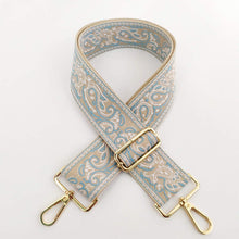 Paisley Design Bag Straps - Assorted Colors -Gold Hardware