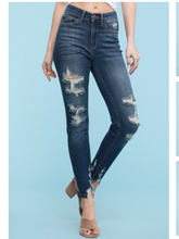 PLUS JUDY BLUE HIGH RISE CROPPED SKINNY