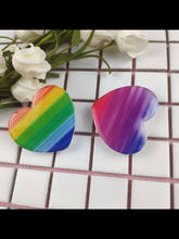 Tie dye Heart Phone Pop Sockets - Assorted Colors