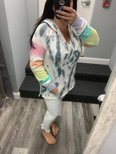 Ocean Drive Firework Tie-dye Burnout Pullover Hoodie