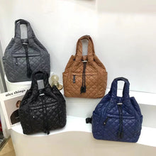 Quilted Nylon Puffer Backpack