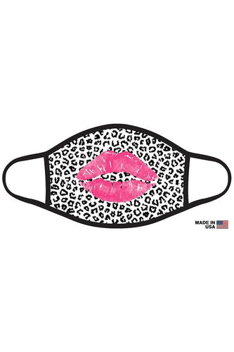 Léopard Lips 💋Graphic Printed Face Mask Unisex Adult