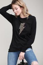 Leopard Lightening ⚡️ Long Sleeve T-Shirt - Heather Grey or White
