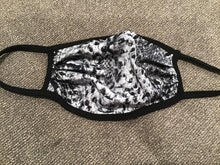 Sequin Snakeskin Adult Facemask - Gray or brown