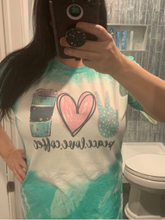 Acid Wash Peace Love Coffee - Mint.