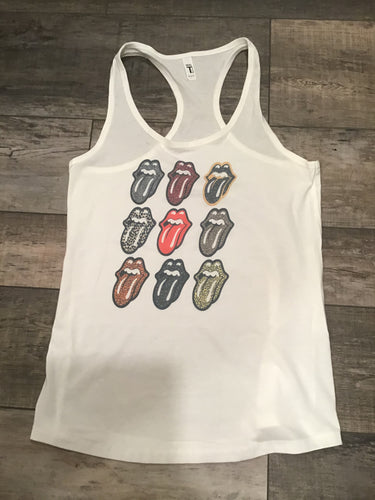 Tongue Collage Racerback Tank 👅